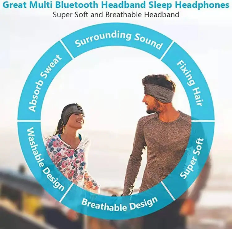 Sleeping Headband Sport Headphones Eye Mask