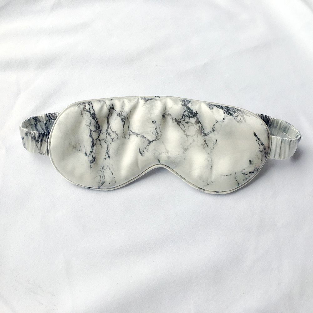 Luxury Marble Silk Eye Sleep Mask Blindfold Sleep Mask